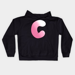 Pink Letter C Kids Hoodie